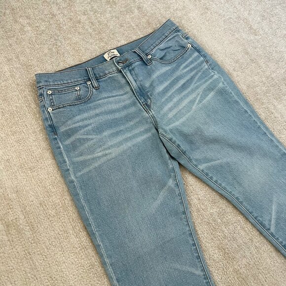 J. Crew Slim Broken In Boyfriend Blue Crop Jeans 29 - Picture 3 of 10